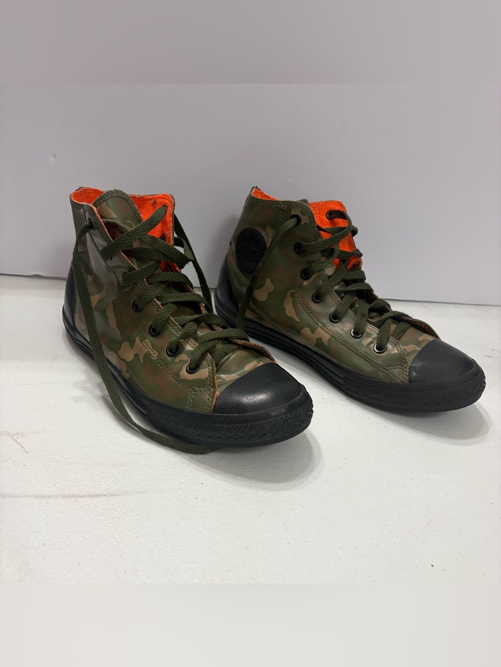 Converse Chuck Taylor All Star Rubber Hi sneakers Green Camouflage Junior 5